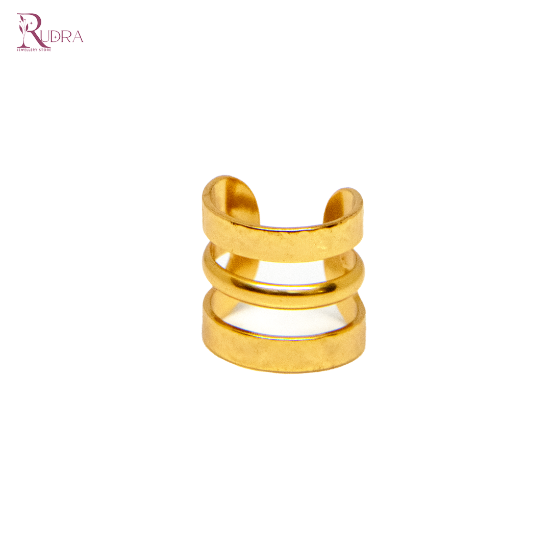 Golden Layered Ring