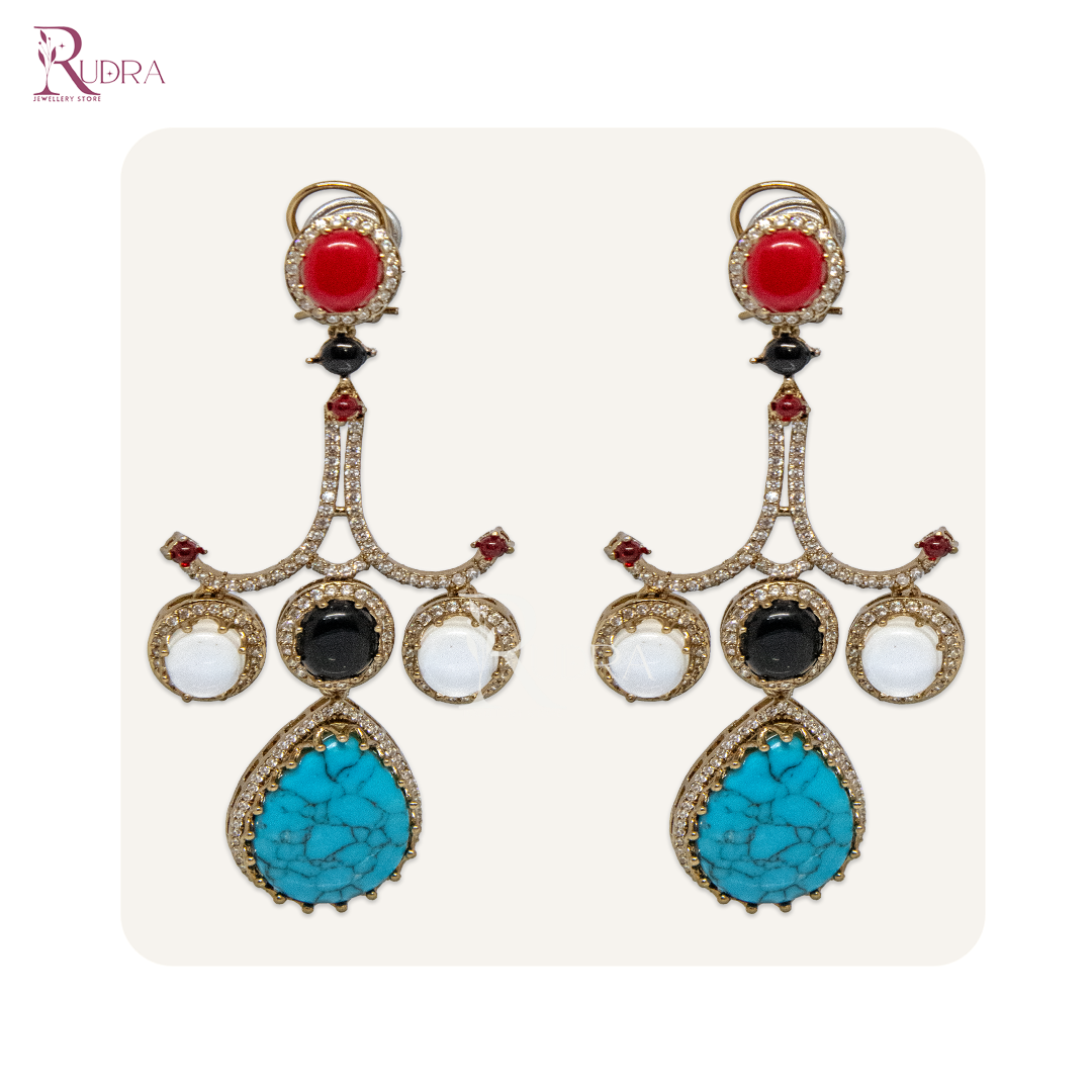 Radiance Royale Multistone Drop Earrings