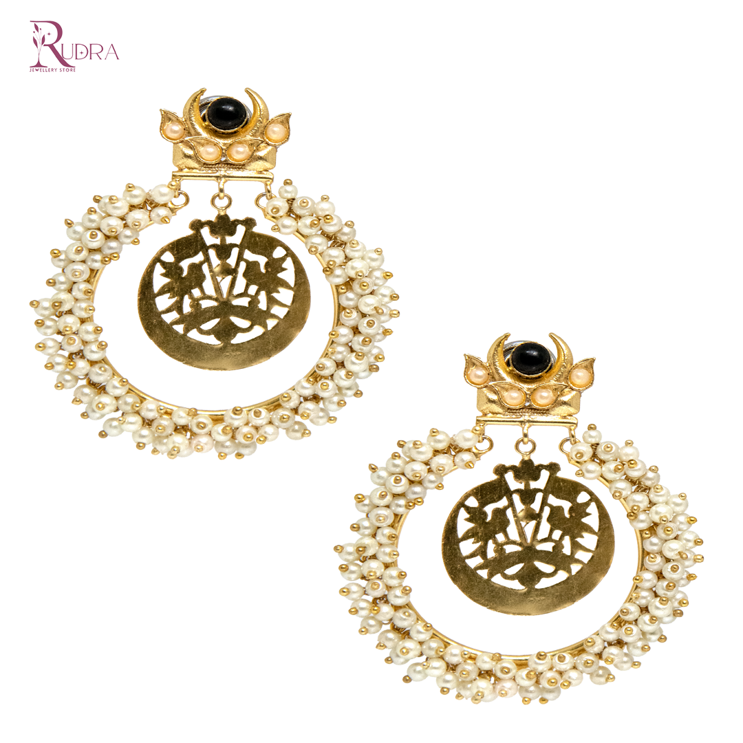 Boho Chandbali Earrings
