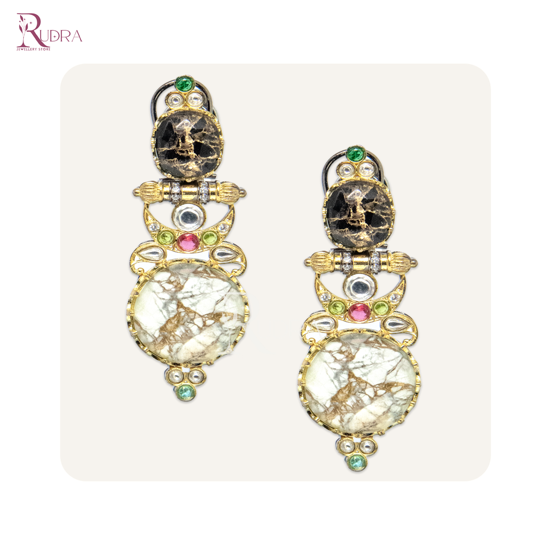 Celestial Radiance Mosaic Earrings