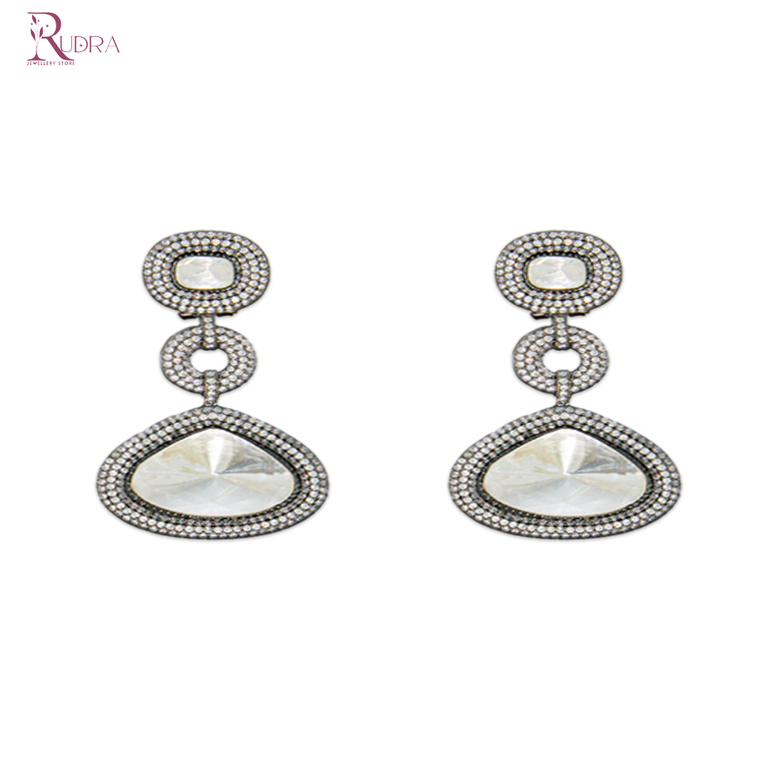 Rajputana Polki Cut Pendant Set