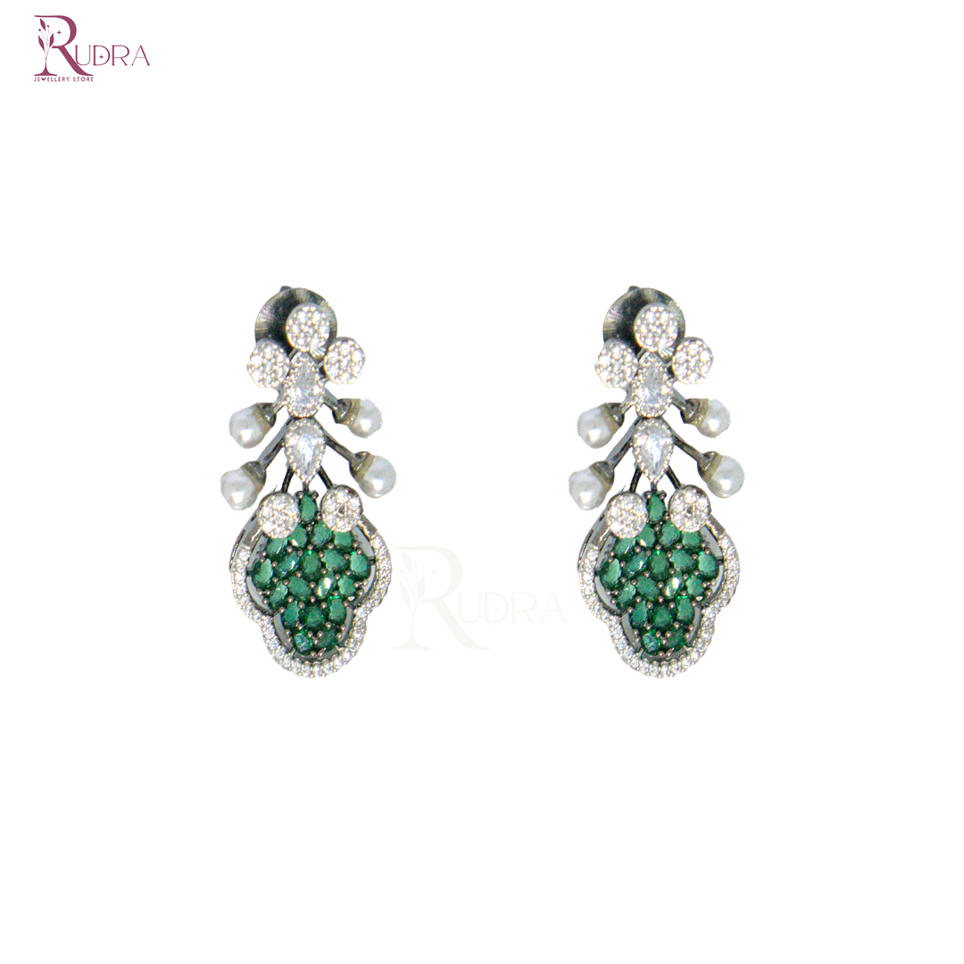 Dynasty Bling Necklace Set in Ruby and Emerald