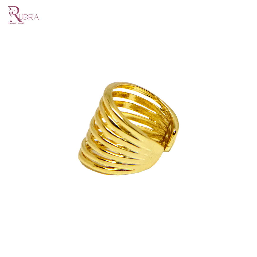 Spiral Gold-Plated Ring