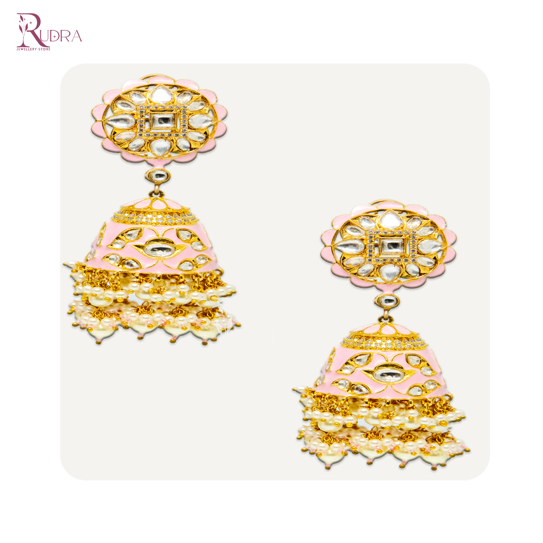 Regal Enamel Jhumkas
