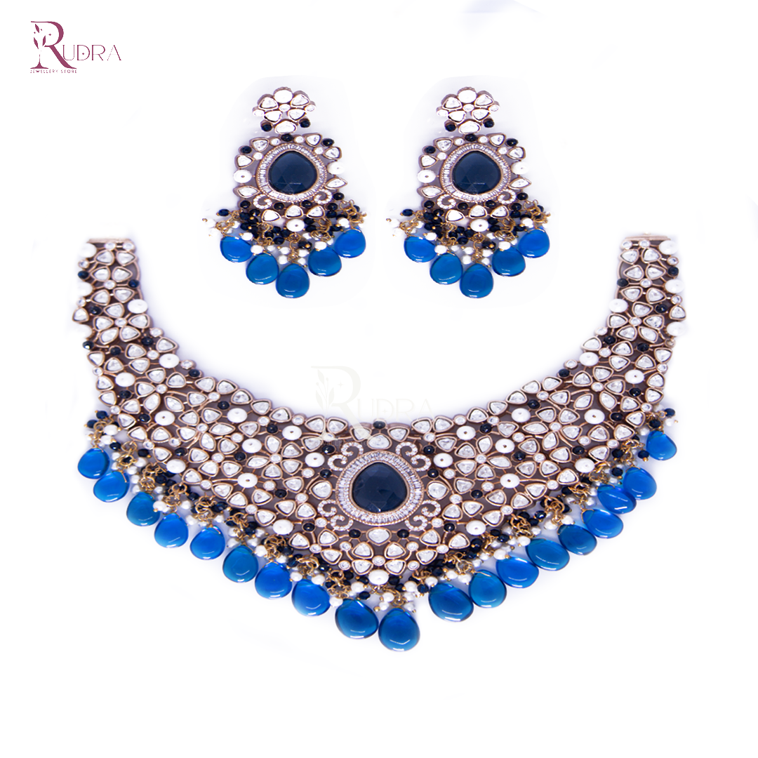 The Royal Azure Collar Necklace Set