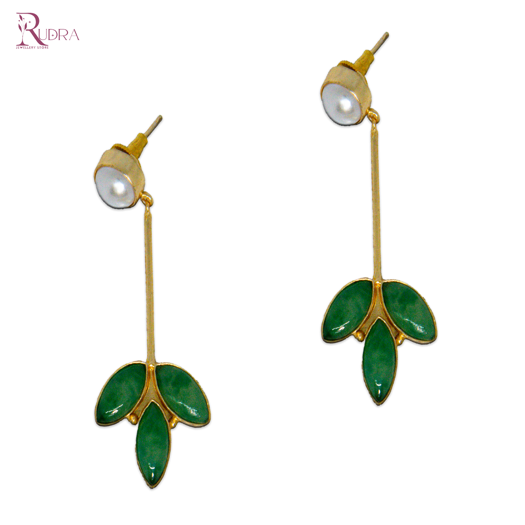 Bloom Drop Gold Earrings