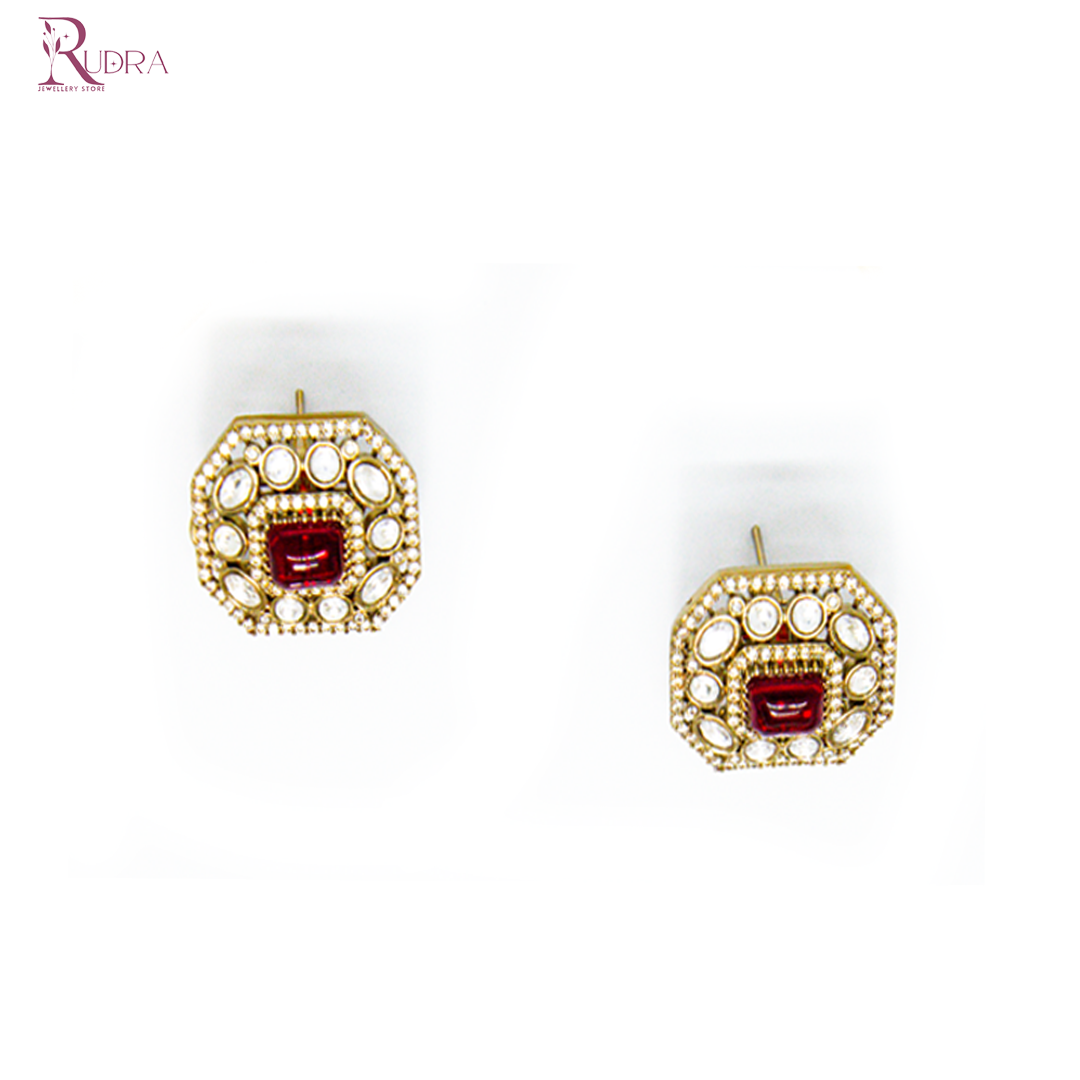 The Mughal Majesty Ruby Necklace Set
