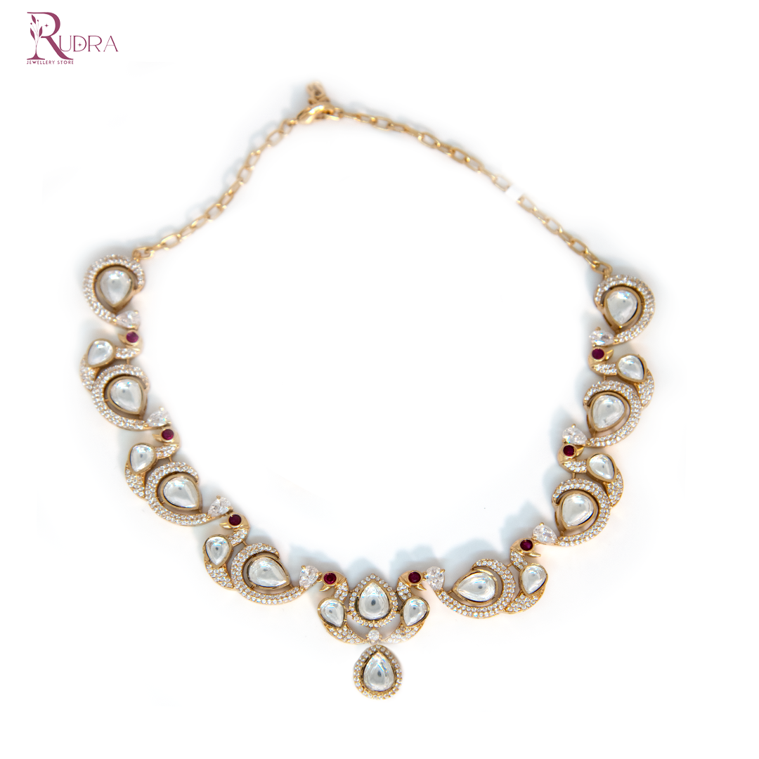 Regal Kundan Glow Necklace Set