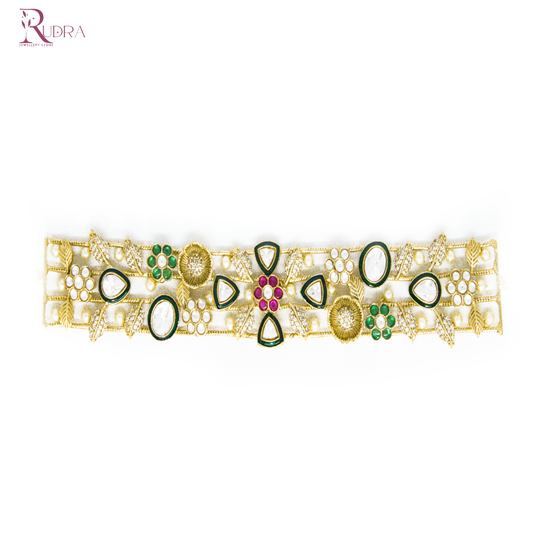 Polki Kundan Meenakari Choker Set