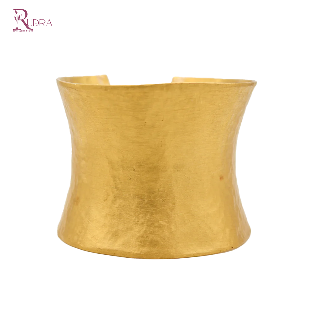 Classic Sculpted Gold Cuff Bracelet
