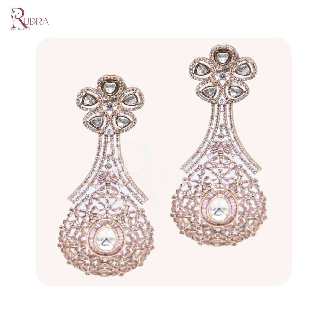 Blooming Elegance Kundan Chandeliers