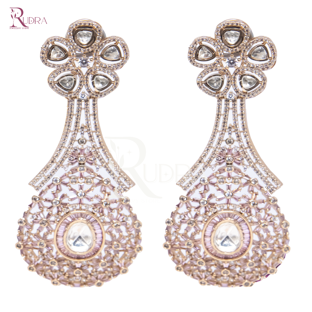 Blooming Elegance Kundan Chandeliers