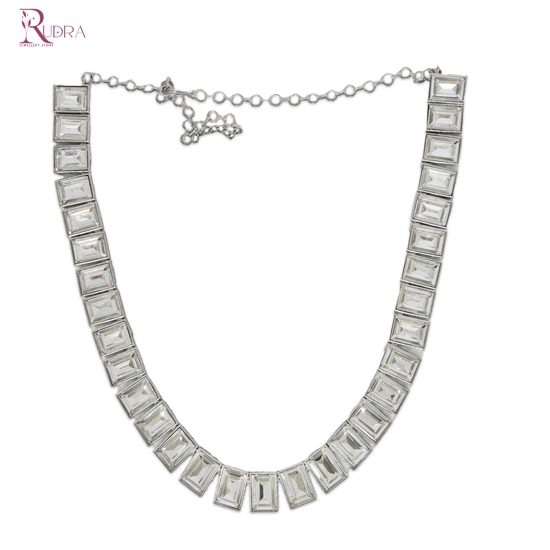 Luxe Radiance Swarovski-Cut Necklace Set