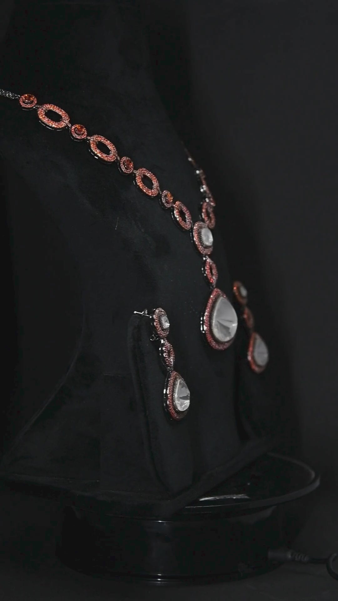 Rajputana Polki Cut Pendant Set