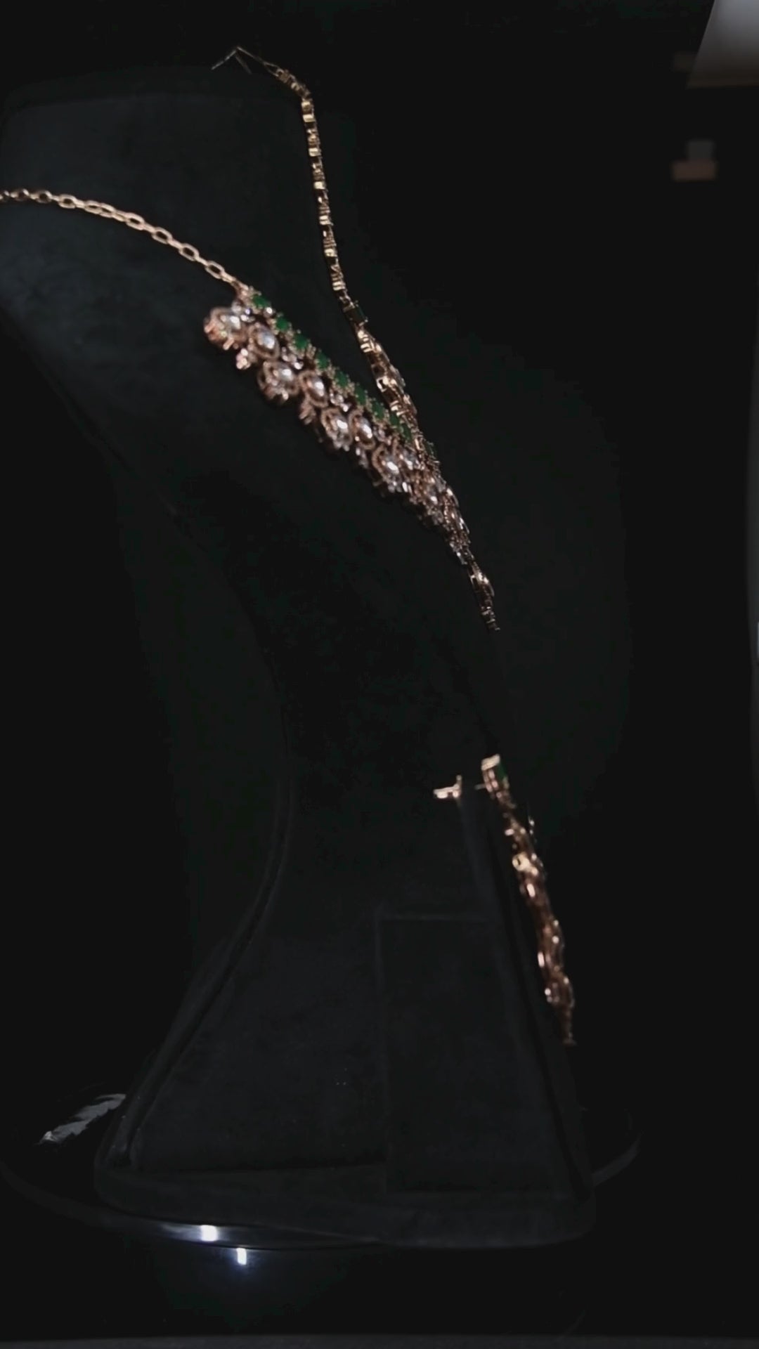 Victorian CZ Kundan Necklace Set