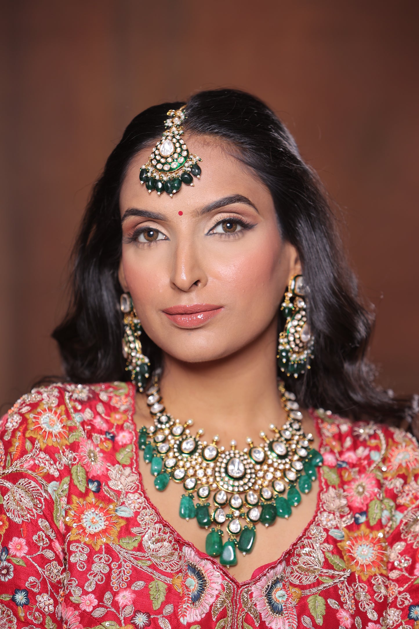 Emerald Kundan Polki Nur Jahan’s Set