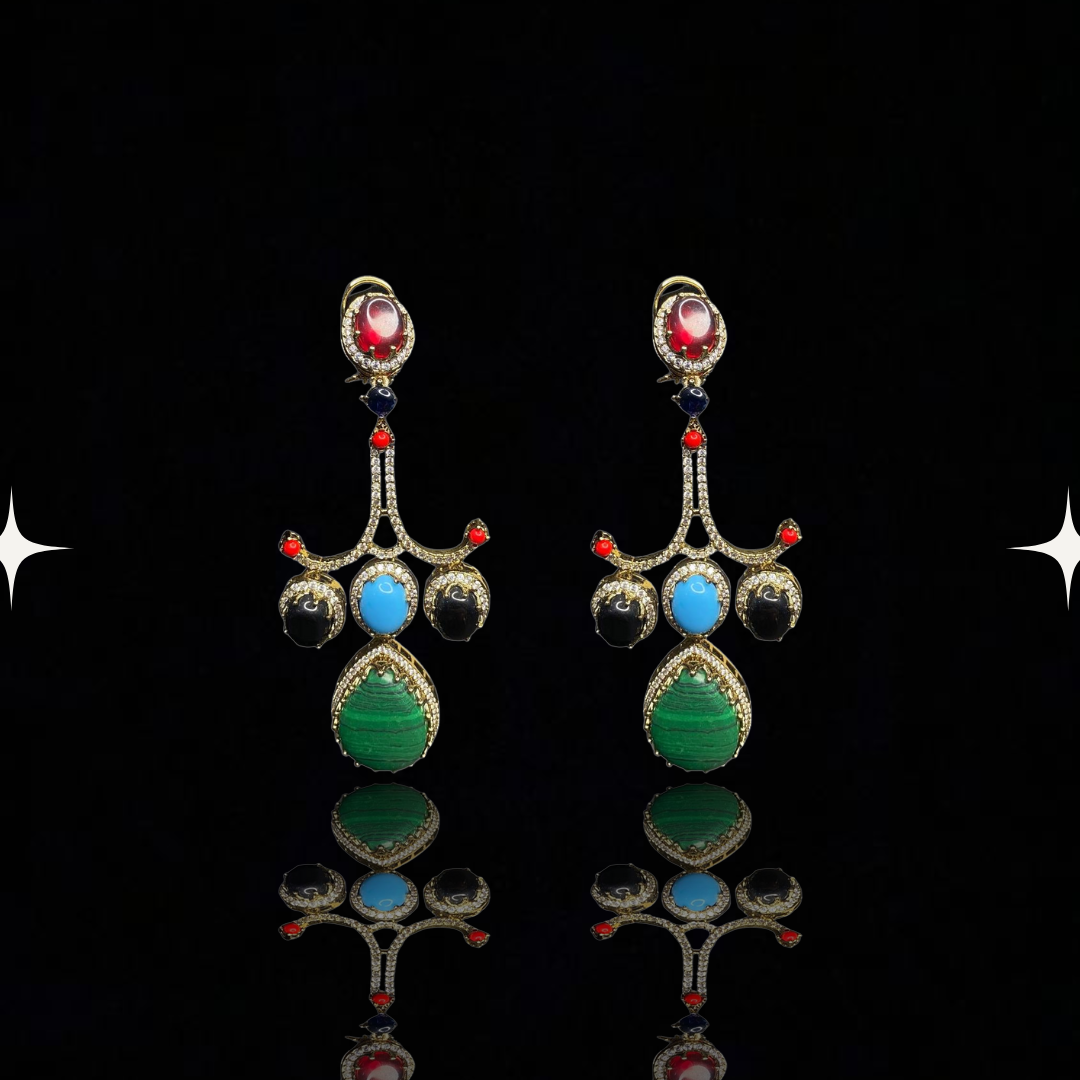 Radiance Royale Multistone Drop Earrings