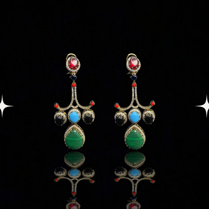 Radiance Royale Multistone Drop Earrings