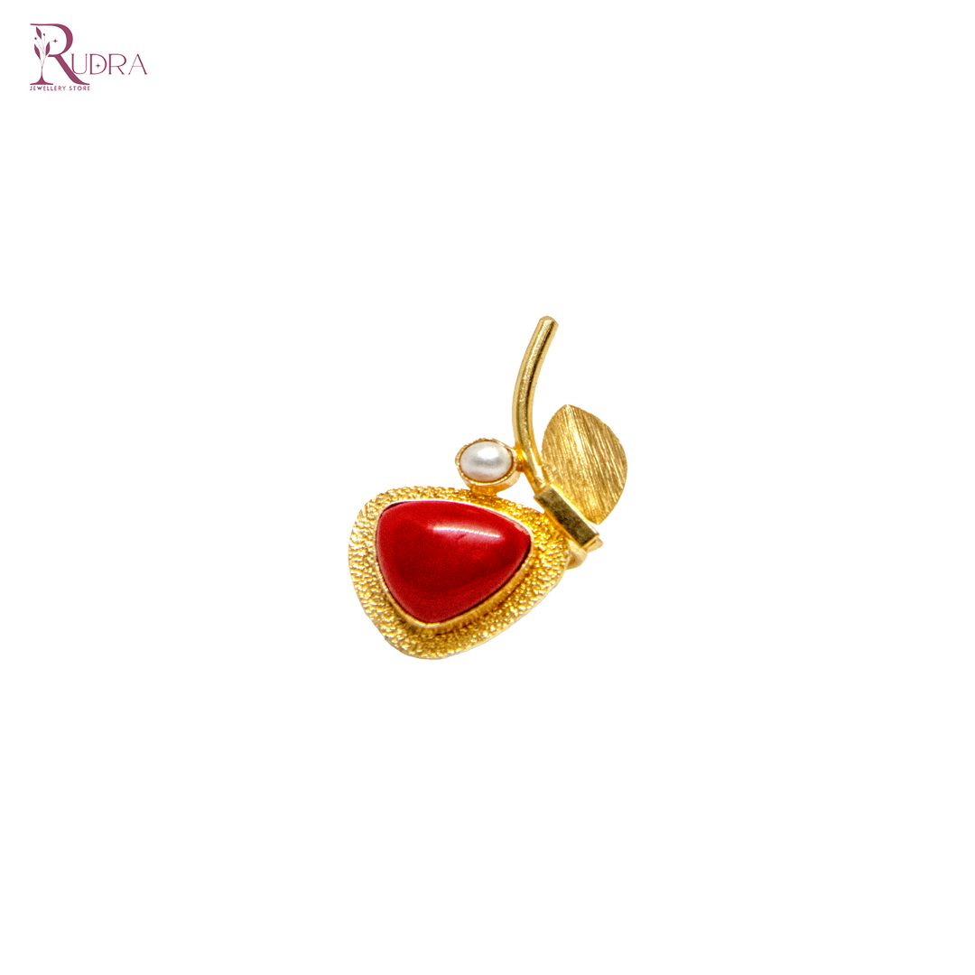 Crimson Pearl Ring