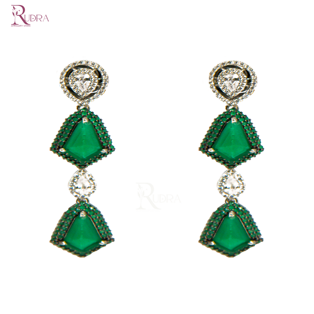 Emerald Cascade Necklace Set