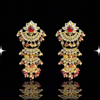 Regal Kundan Chandbali Earrings