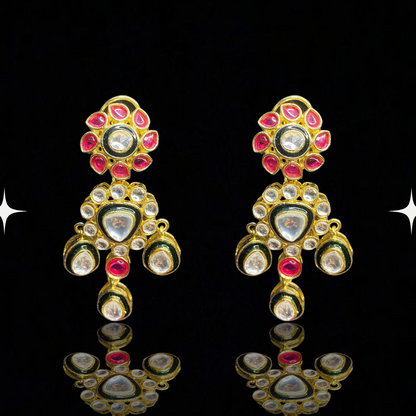 Radiant Meenakari Drop Earrings