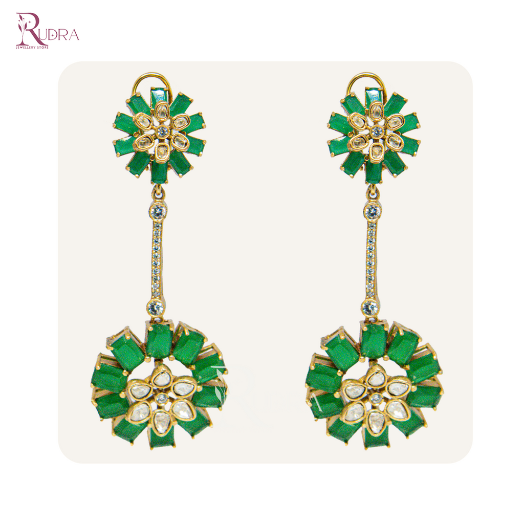 Floral Kundan Earrings