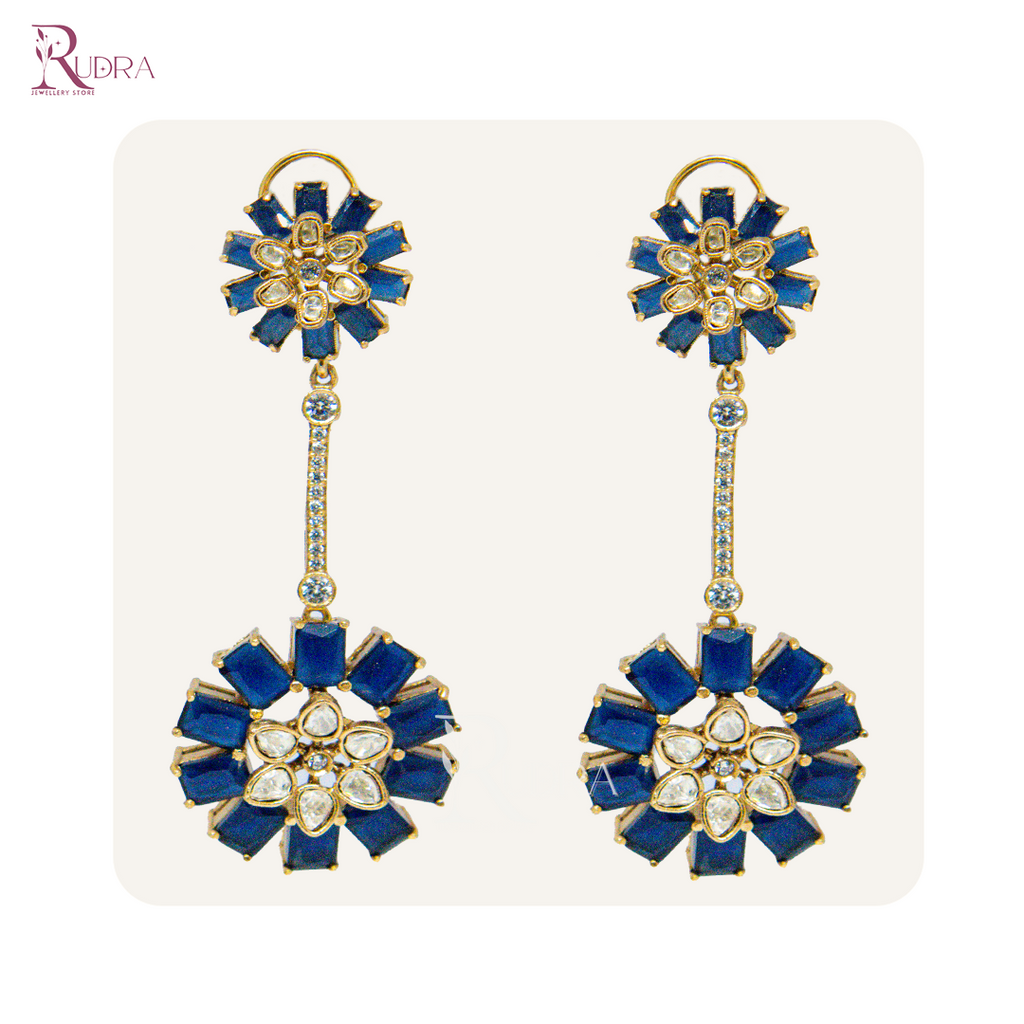 Floral Kundan Earrings