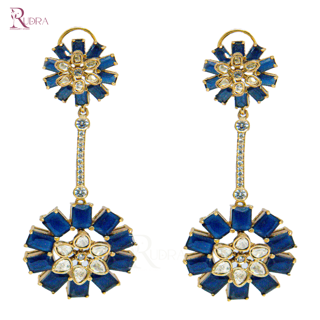 Floral Kundan Earrings