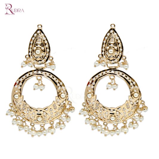 Jadau Chandbali Earrings – Handcrafted Luxury