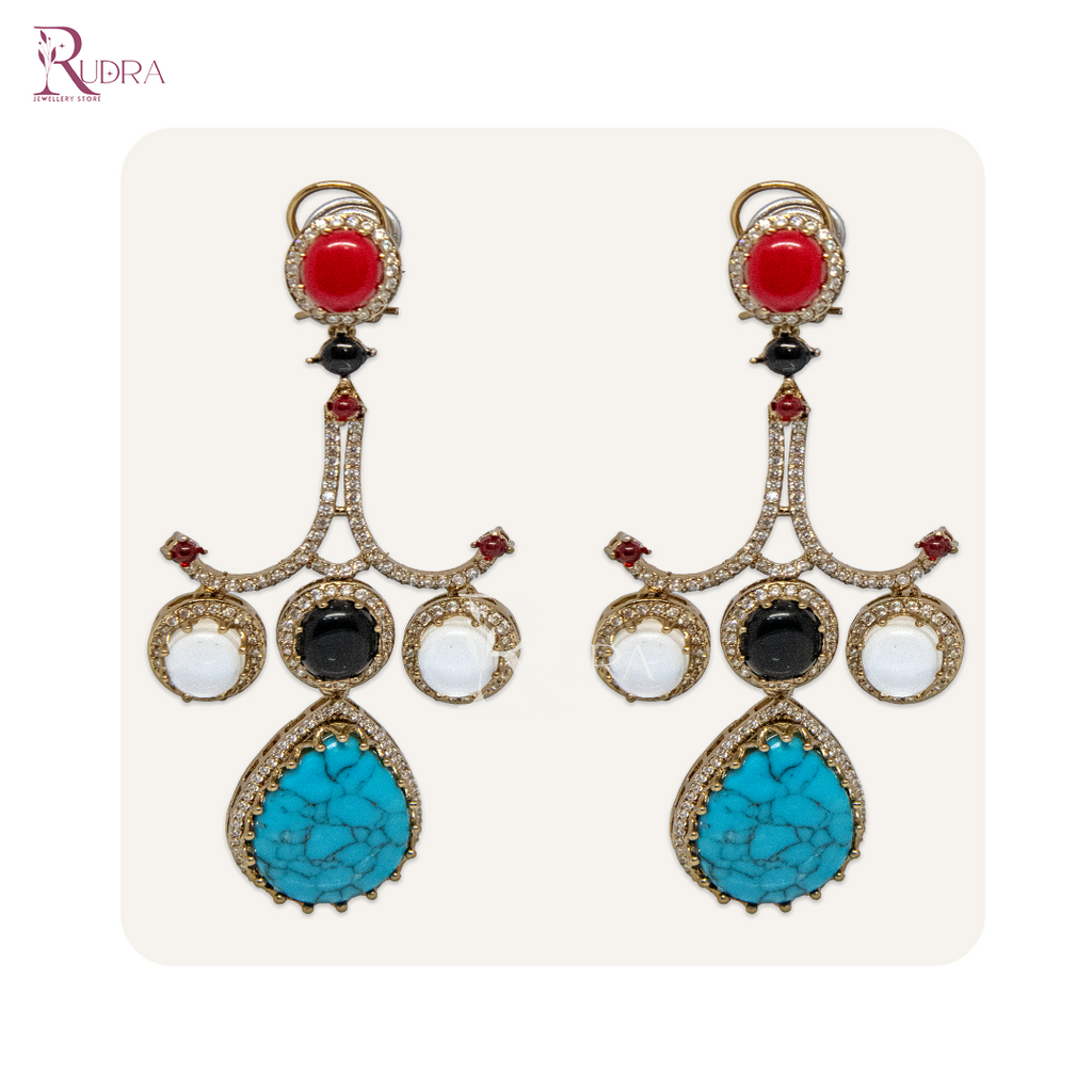 Radiance Royale Multistone Drop Earrings