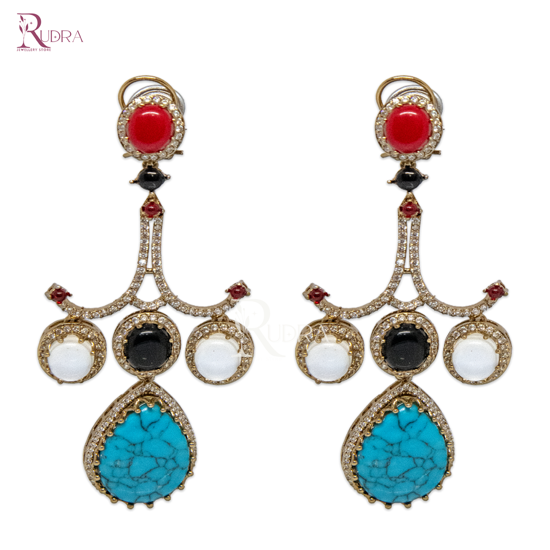 Radiance Royale Multistone Drop Earrings