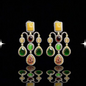 Opulent Cascade Gemstone Earrings