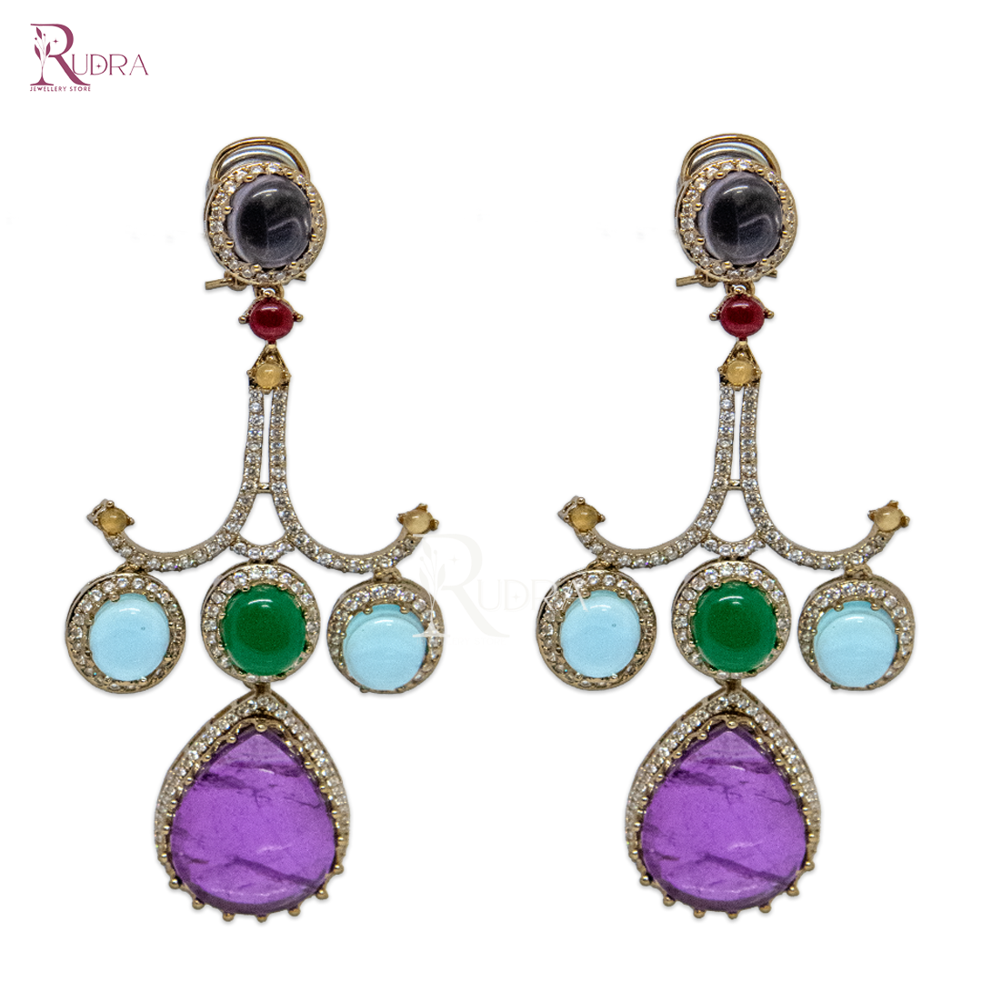 Radiance Royale Multistone Drop Earrings