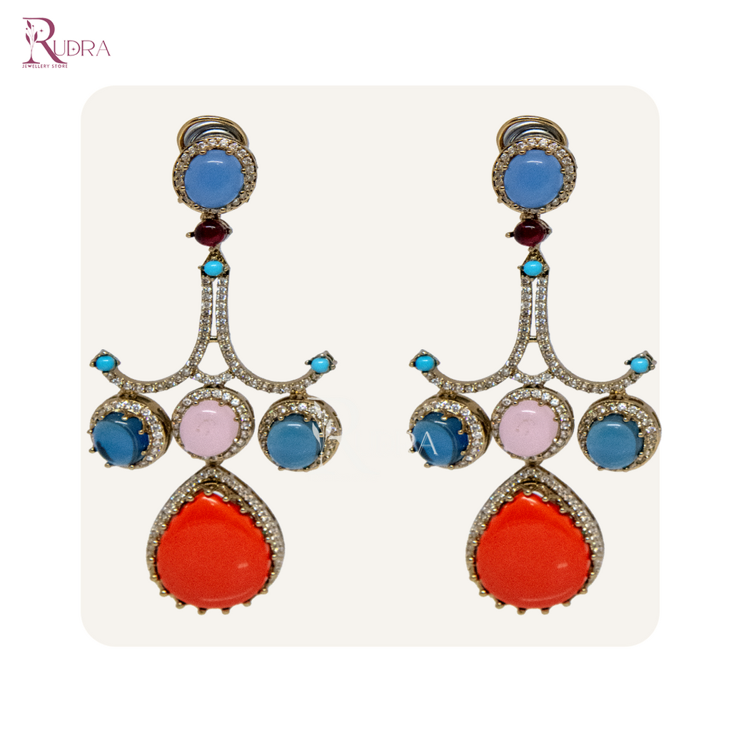 Radiance Royale Multistone Drop Earrings
