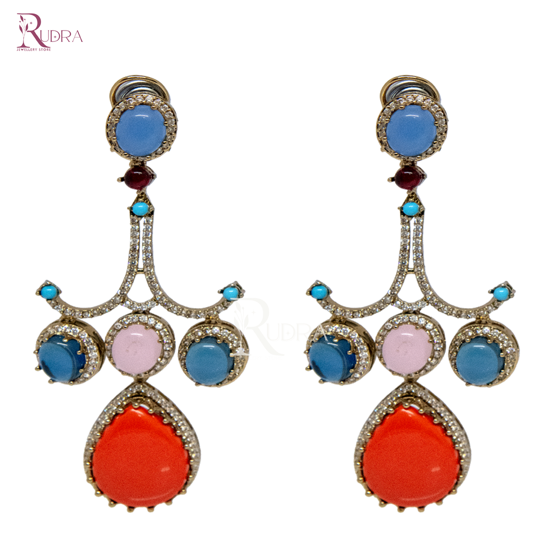 Radiance Royale Multistone Drop Earrings