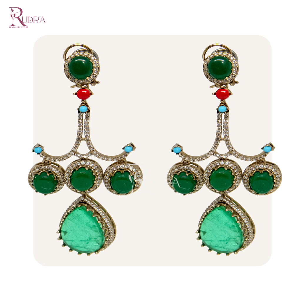 Radiance Royale Multistone Drop Earrings