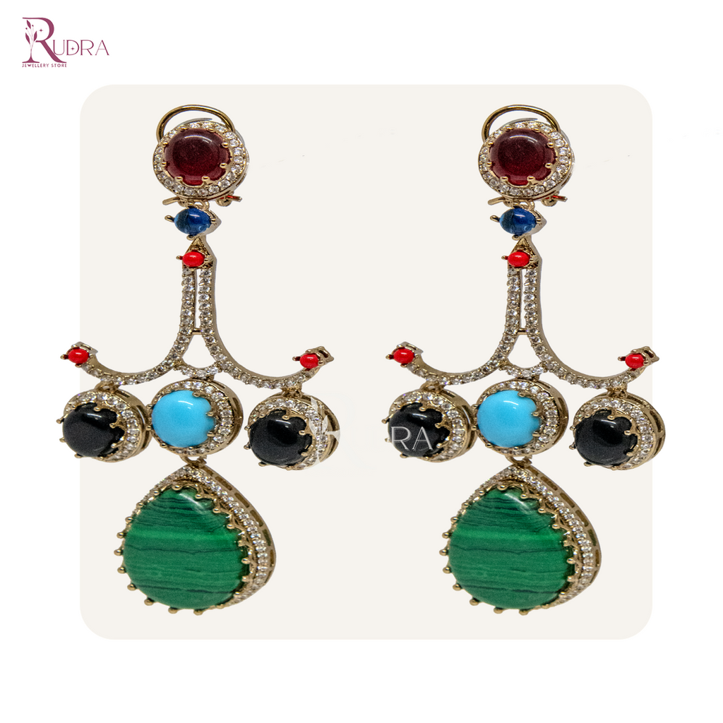 Radiance Royale Multistone Drop Earrings