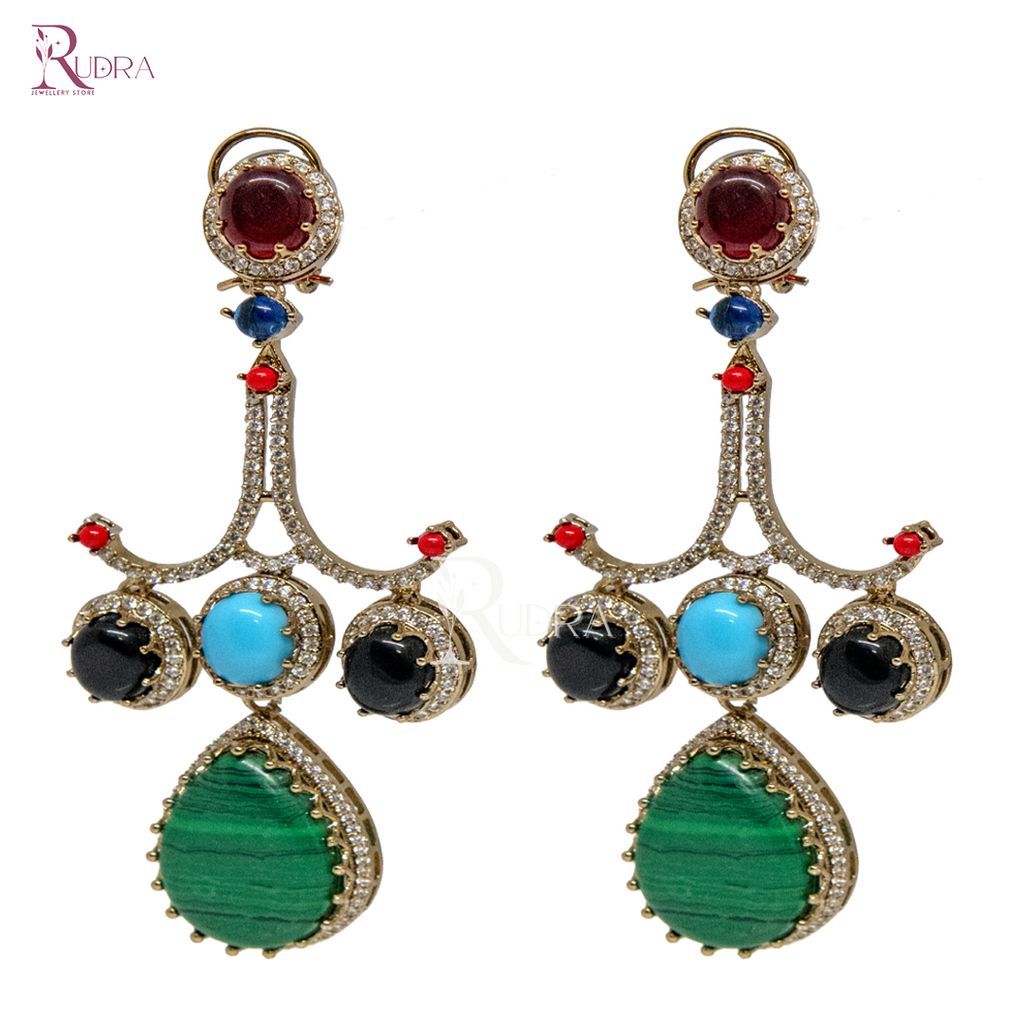 Radiance Royale Multistone Drop Earrings