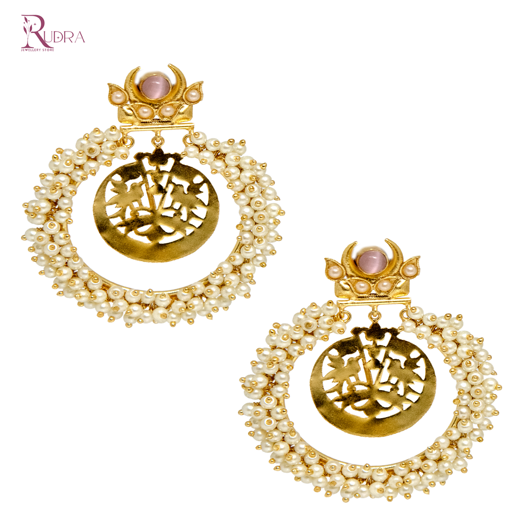 Boho Chandbali Earrings