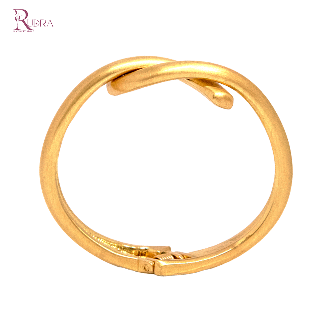 Infinity Loop Gold Cuff Bracelet