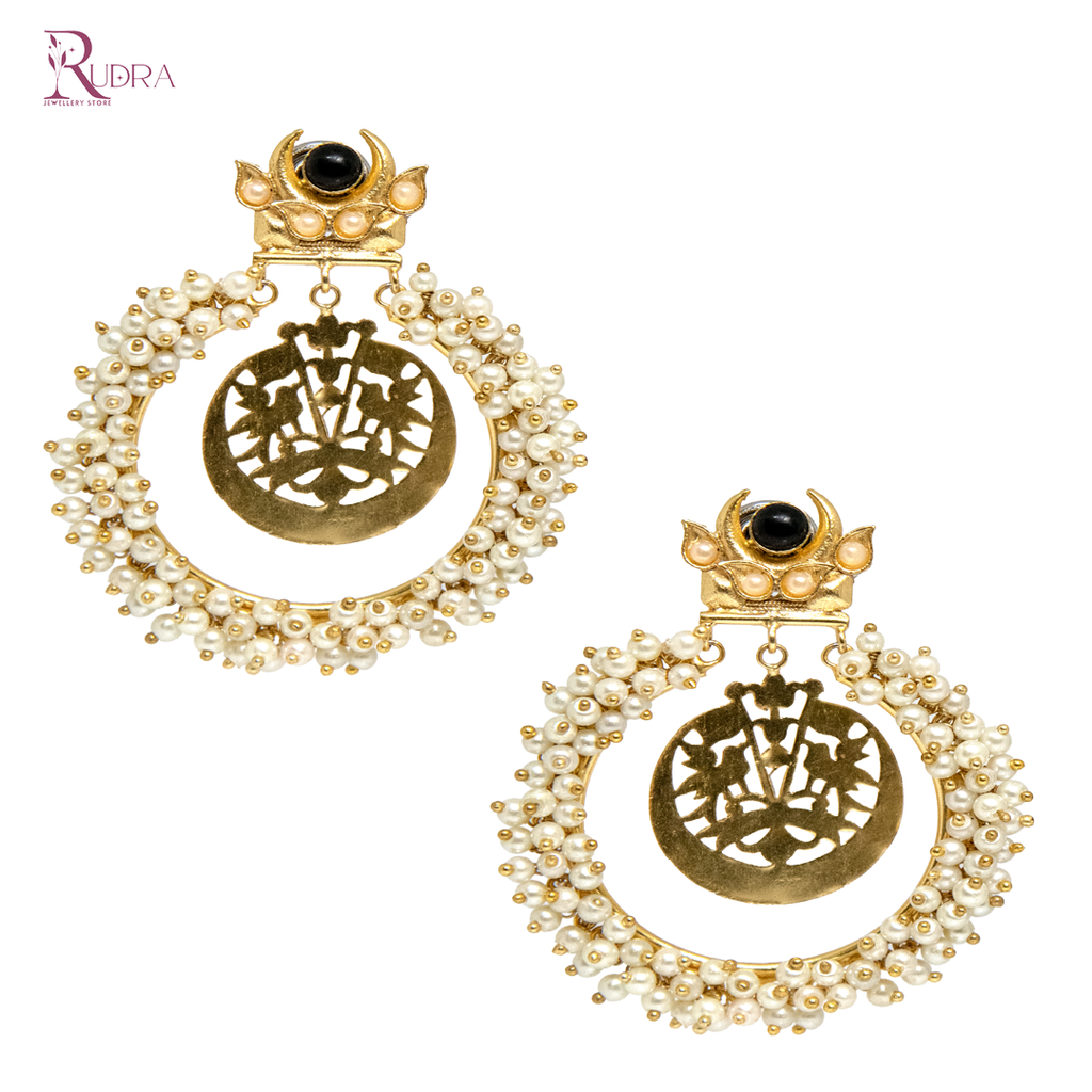 Boho Chandbali Earrings