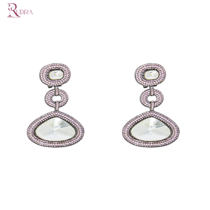 Rajputana Polki Cut Pendant Set