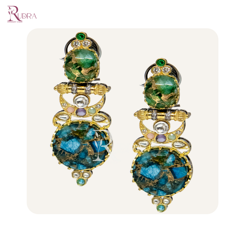 Celestial Radiance Mosaic Earrings