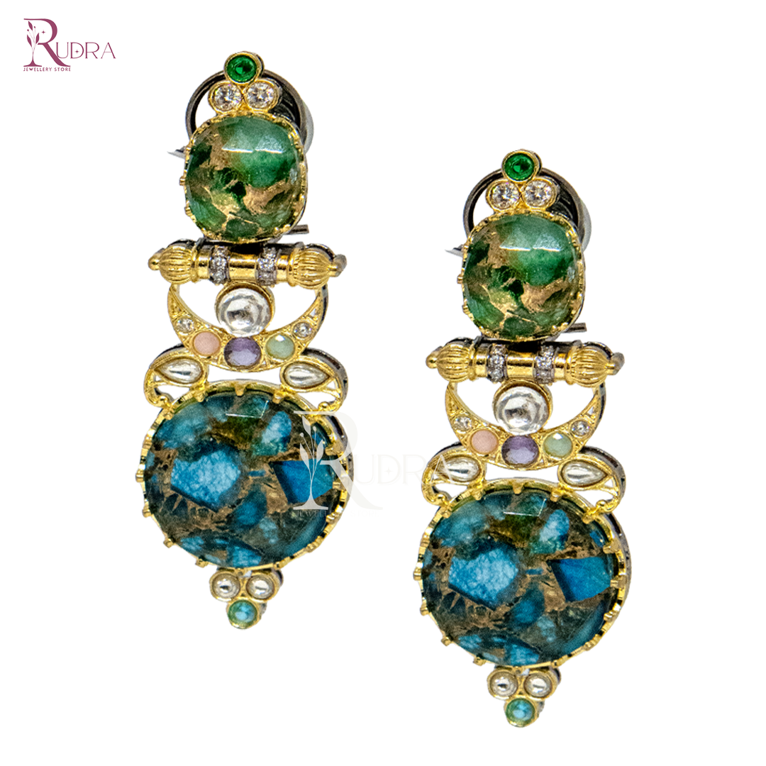 Celestial Radiance Mosaic Earrings