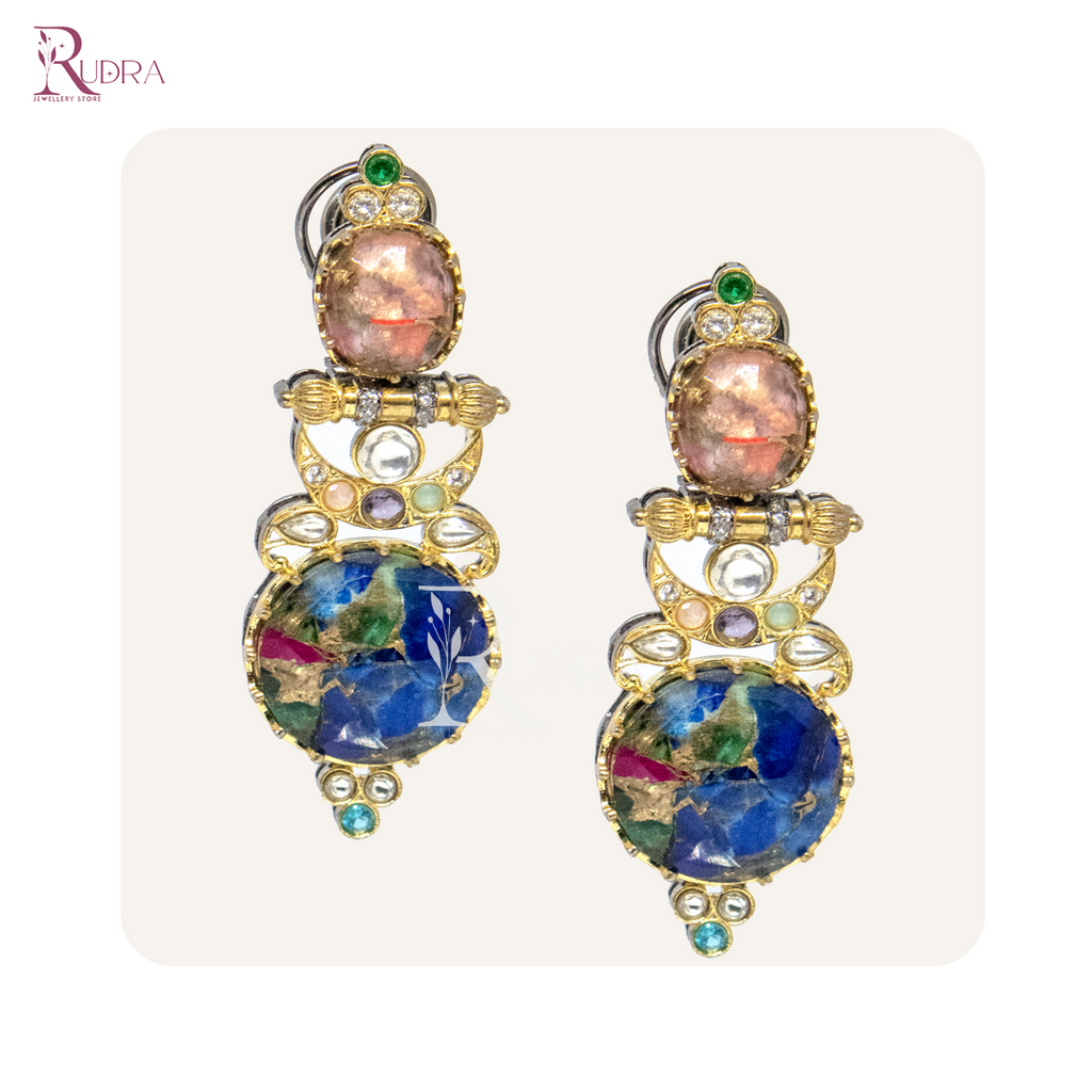 Celestial Radiance Mosaic Earrings