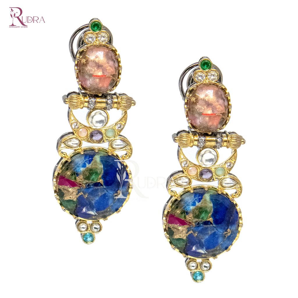 Celestial Radiance Mosaic Earrings