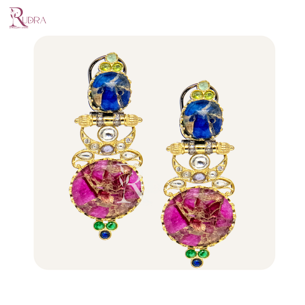 Celestial Radiance Mosaic Earrings