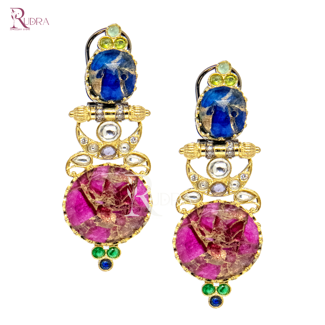 Celestial Radiance Mosaic Earrings