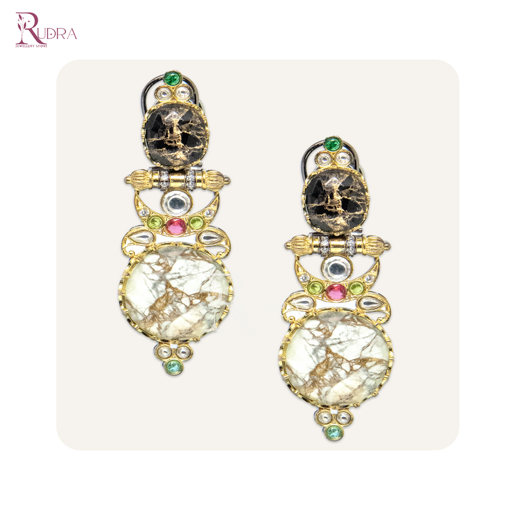 Celestial Radiance Mosaic Earrings